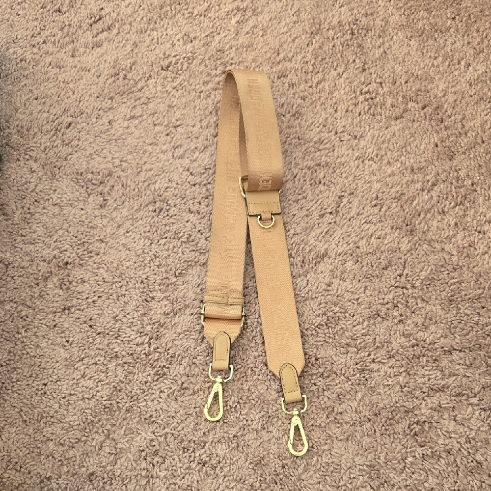 Steve Madden Webbing Strap Adjustable Crossbody Replacement Gold Hardware Purse